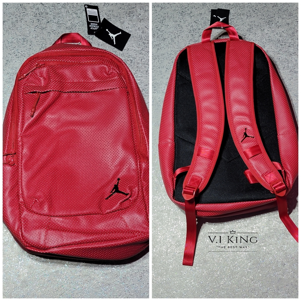 NEW Nike Air Jordan Gym Red Large Legacy Backpack - Picture 1 of 13